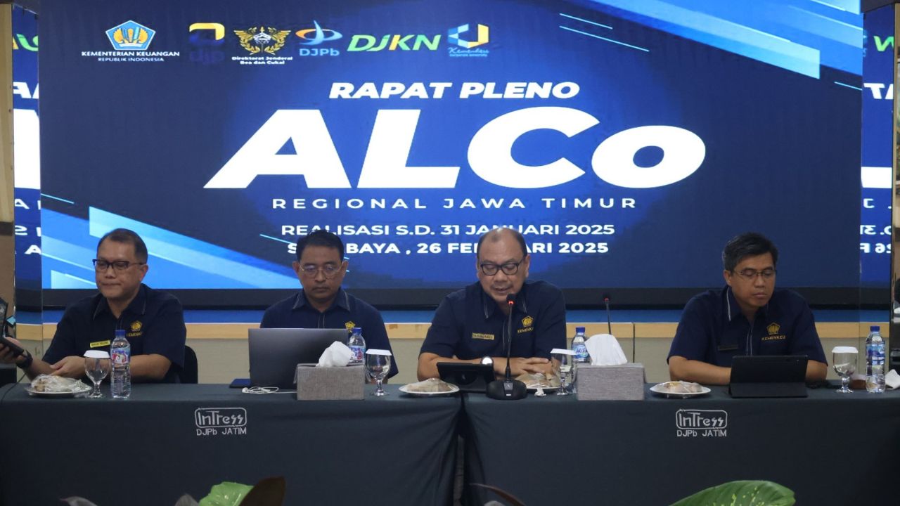 Realisasi APBN Jawa Timur Capai Rp 19,49 Triliun, DJP Jatim II Hadiri Pleno ALCo Regional