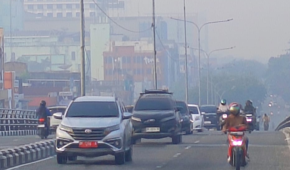 Kualitas Udara Pekanbaru Hari Ini, PM2.5 Capai 143,4 Mikrogram per Meter Kubik