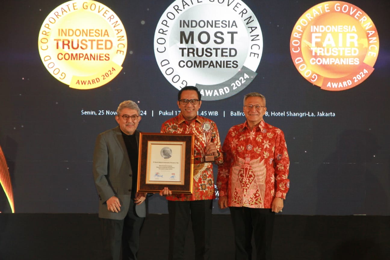 Unggul Dalam Tata Kelola, BRI Dinobatkan Sebagai The Most Trusted Company 2024