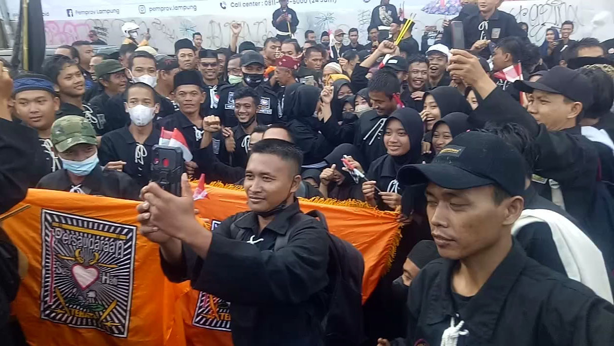 Pengesahan Warga Baru PSHT Surabaya, Pengamanan Diperketat, Pom Bensin Diminta Tutup Lebih Sore 