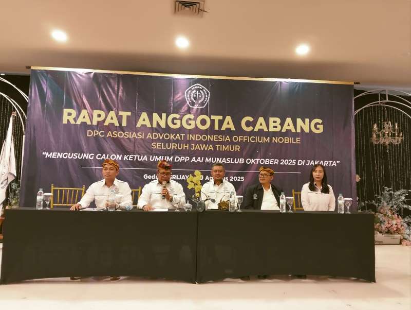 AAI Jatim Calonkan Tjandra Sridjaja Pradjonggo Jadi Ketua