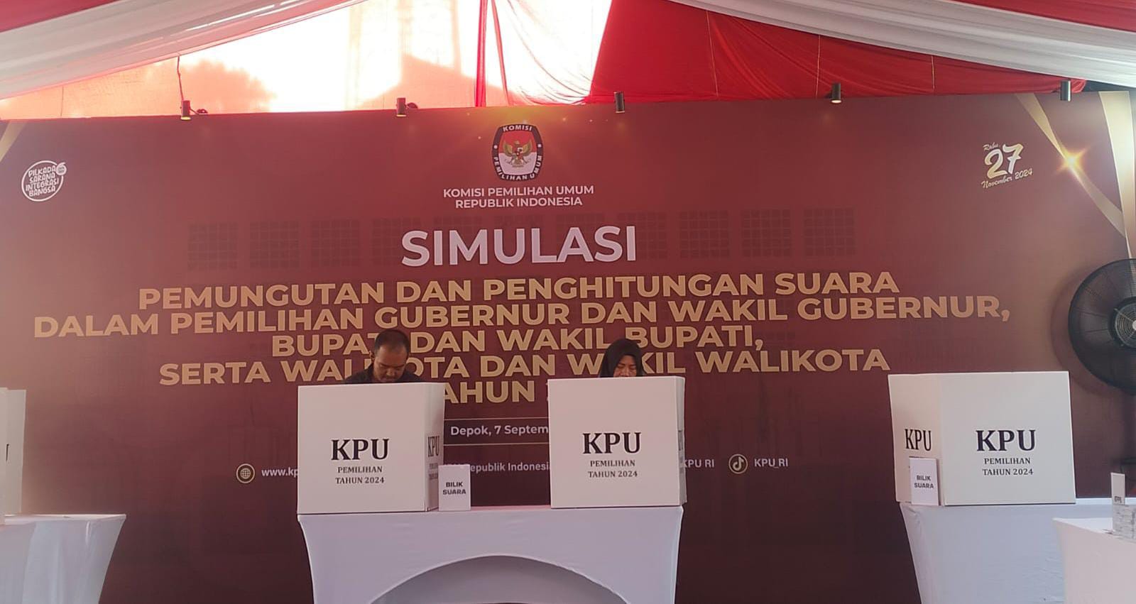 KPU Simulasi Pilkada Serentak 2024 di Kota Depok, Ukur Efektivitas dan Efisiensi Penyelenggaraan