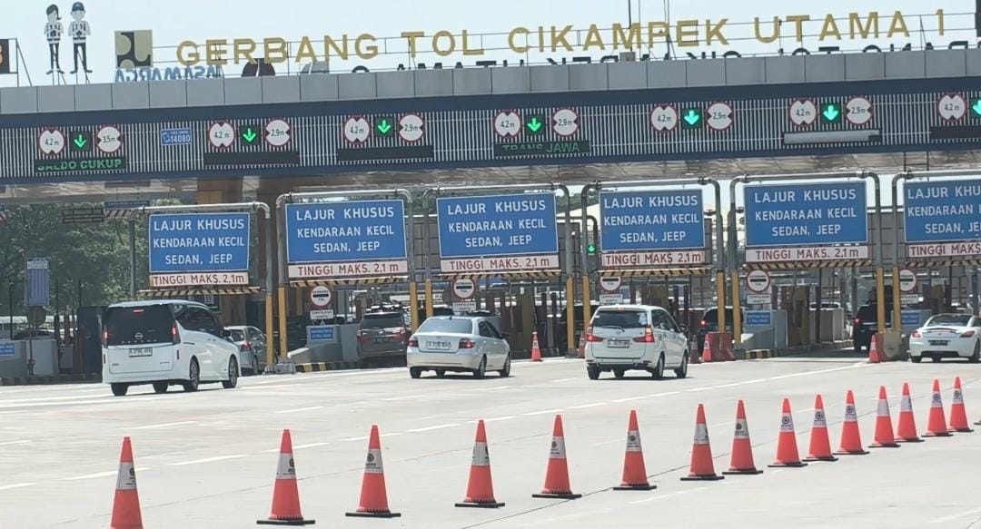 Kondisi Terkini di GT Tol Cikampek Utama, 23.610 Kendaraan Tinggalkan Jakarta