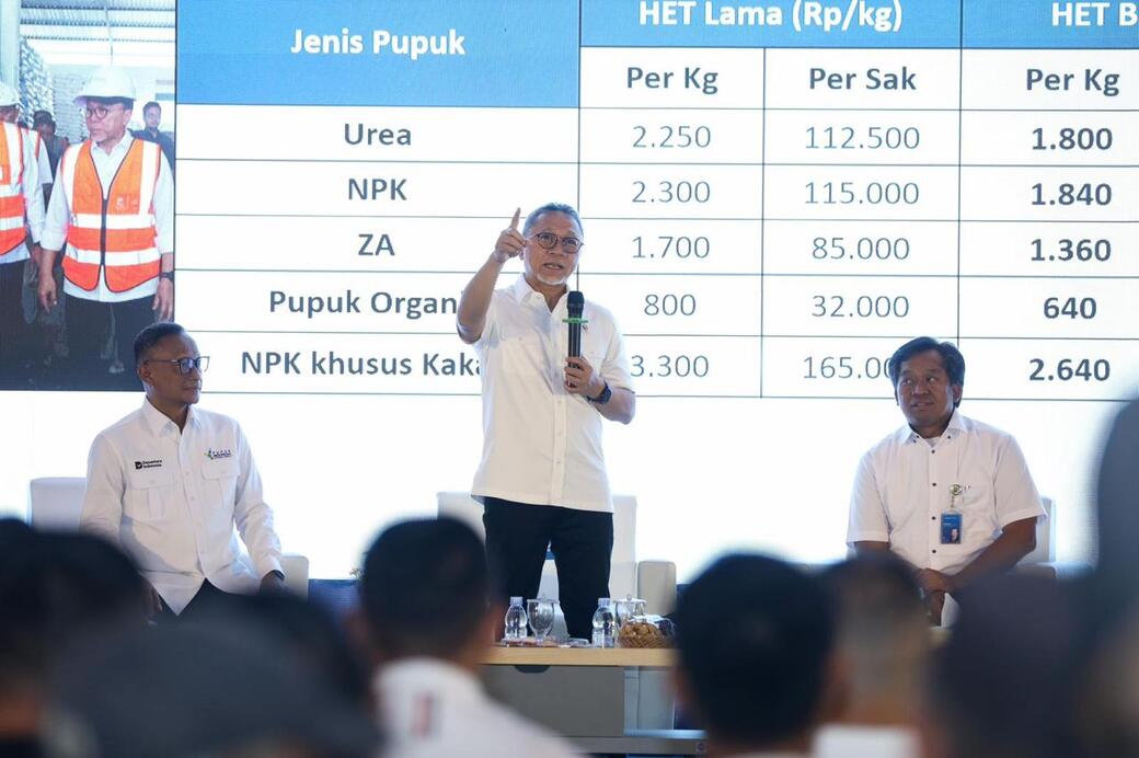 Pastikan Sesuai HET, Menko Zulhas dan Pupuk Indonesia Sidak Pupuk Subsidi di Lampung Selatan