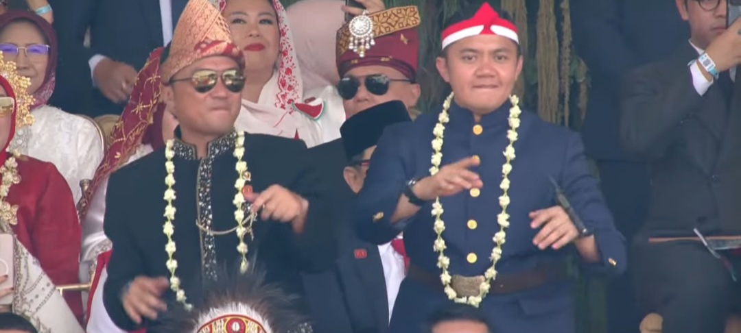 Prabowo Sampai Letkol Teddy Meriahkan HUT RI ke-80 dengan Joget Pacu Jalur dan Aura Farming