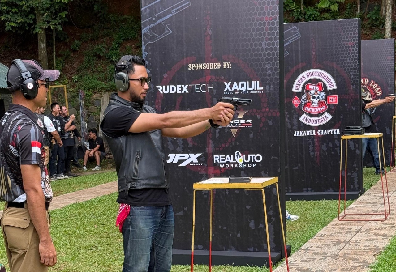 Gelar Lomba Menembak, Jadi Cara Unik Komunitas Bikers Brotherhood 1% MC Kukuhkan Anggota Baru