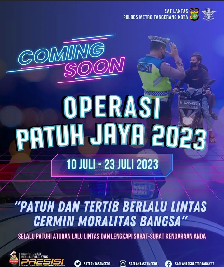 Operasi Patuh Jaya 2023: Ingat, Hanya Polantas yang Bersertifikasi yang Boleh Menilang Manual!