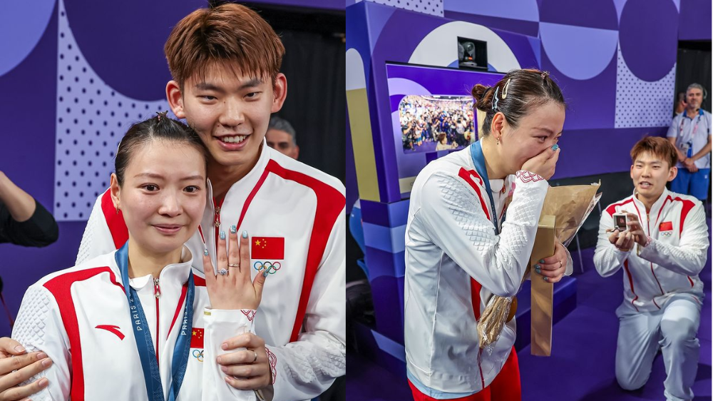 So Sweet! Huang Yaqiong Dilamar Liu Yuchen usai Sabet Medali Emas di Olimpiade Paris 2024, Netizen Salting Brutal