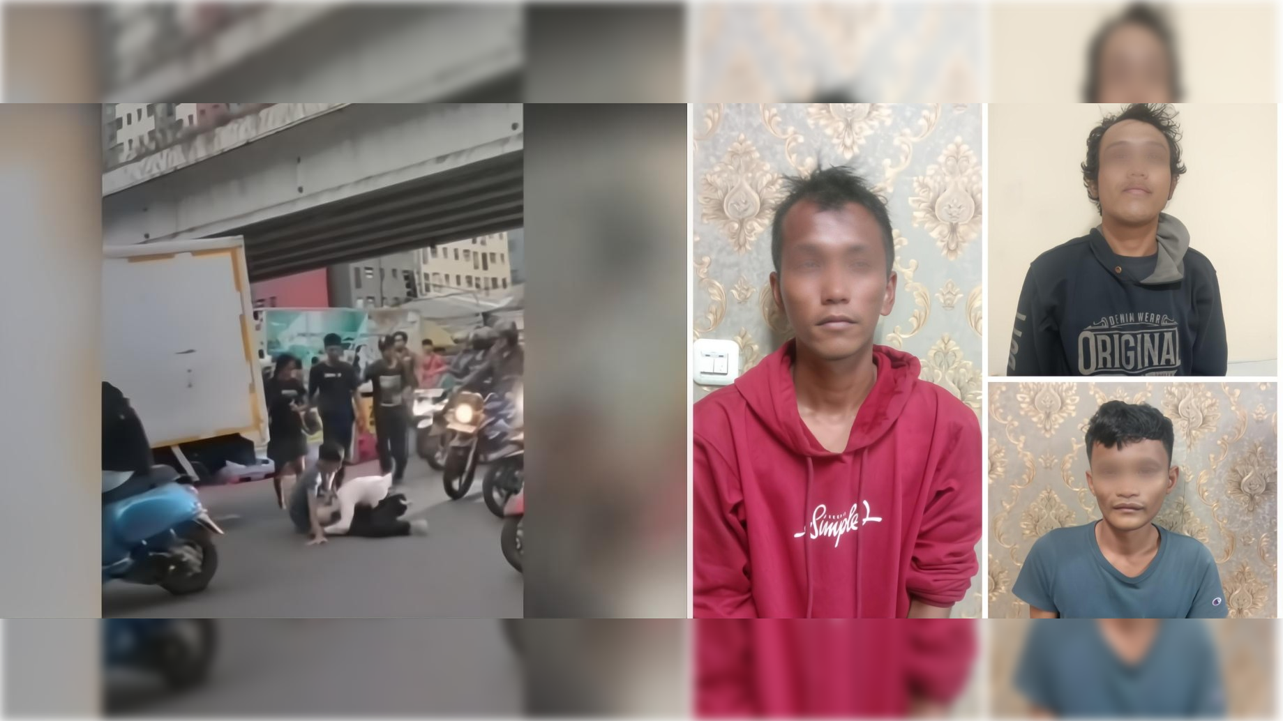 Kurang dari 24 Jam, Tiga Pak Ogah yang Kepruk Kepala Pemotor di Pesing Dicokok Polisi