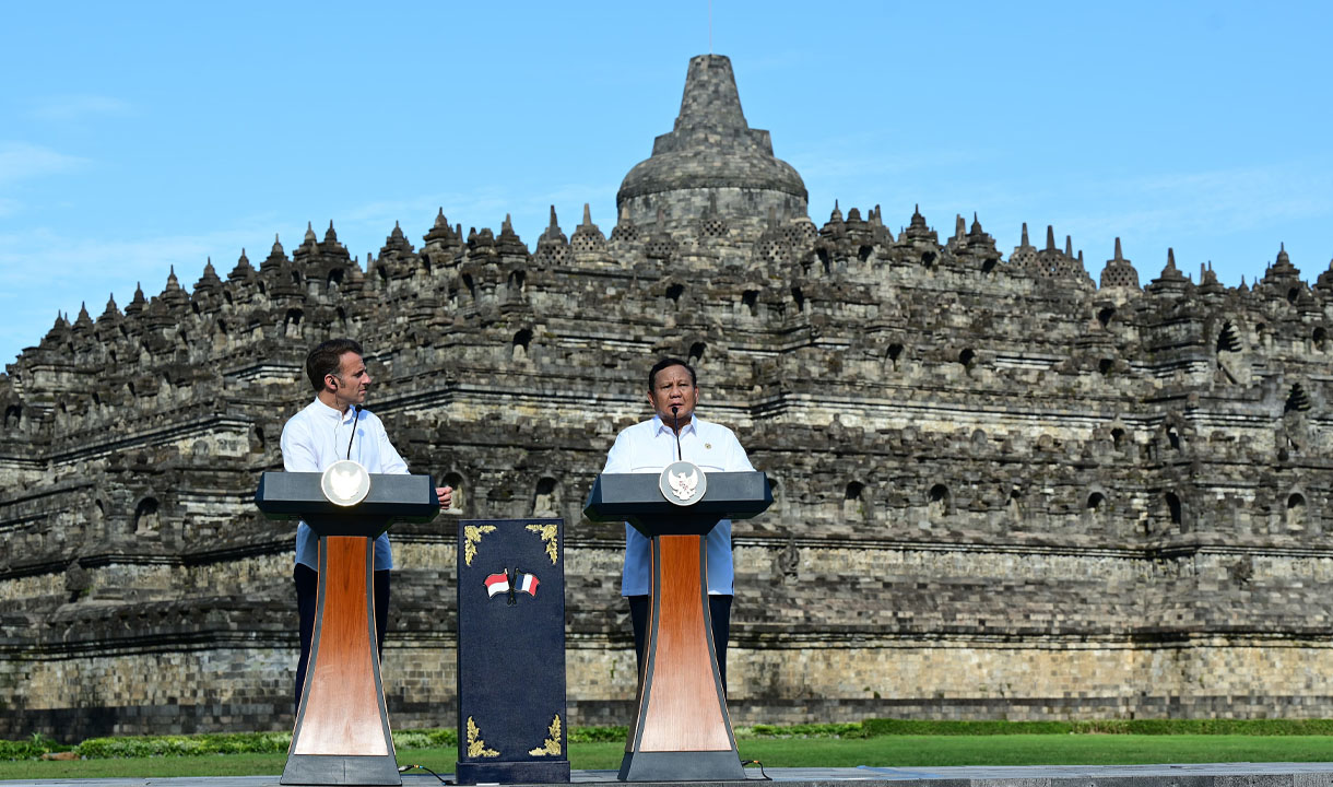 Indonesia–Prancis Luncurkan Kemitraan Strategis Kebudayaan di Candi Borobudur