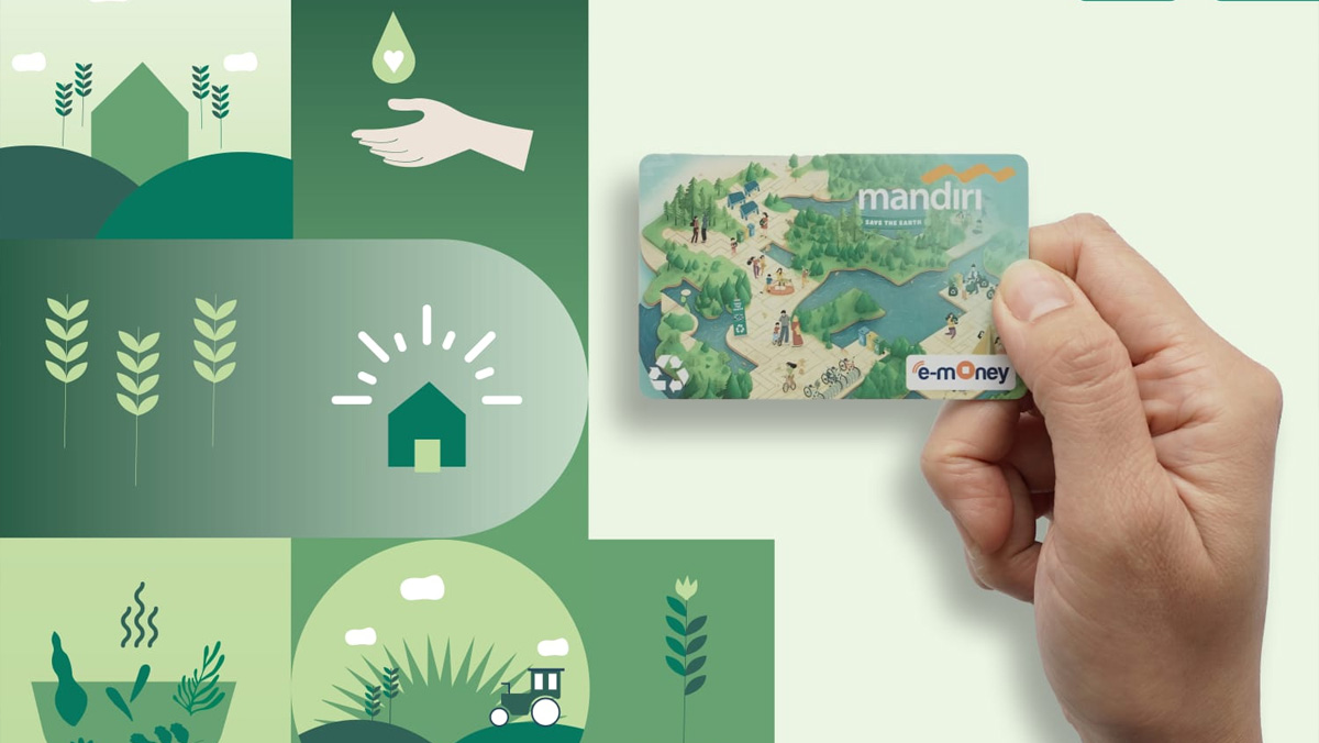 Bank Mandiri Terbitkan Kartu Debit Serta E-money Plastik Daur Ulang Pertama di Indonesia dan Kartu Kredit Virtual Tanpa Kartu Plastik 