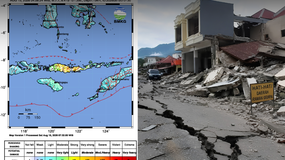Gempa M7,7 Guncang NTT, BNPB Kerahkan Tim dan Helikopter