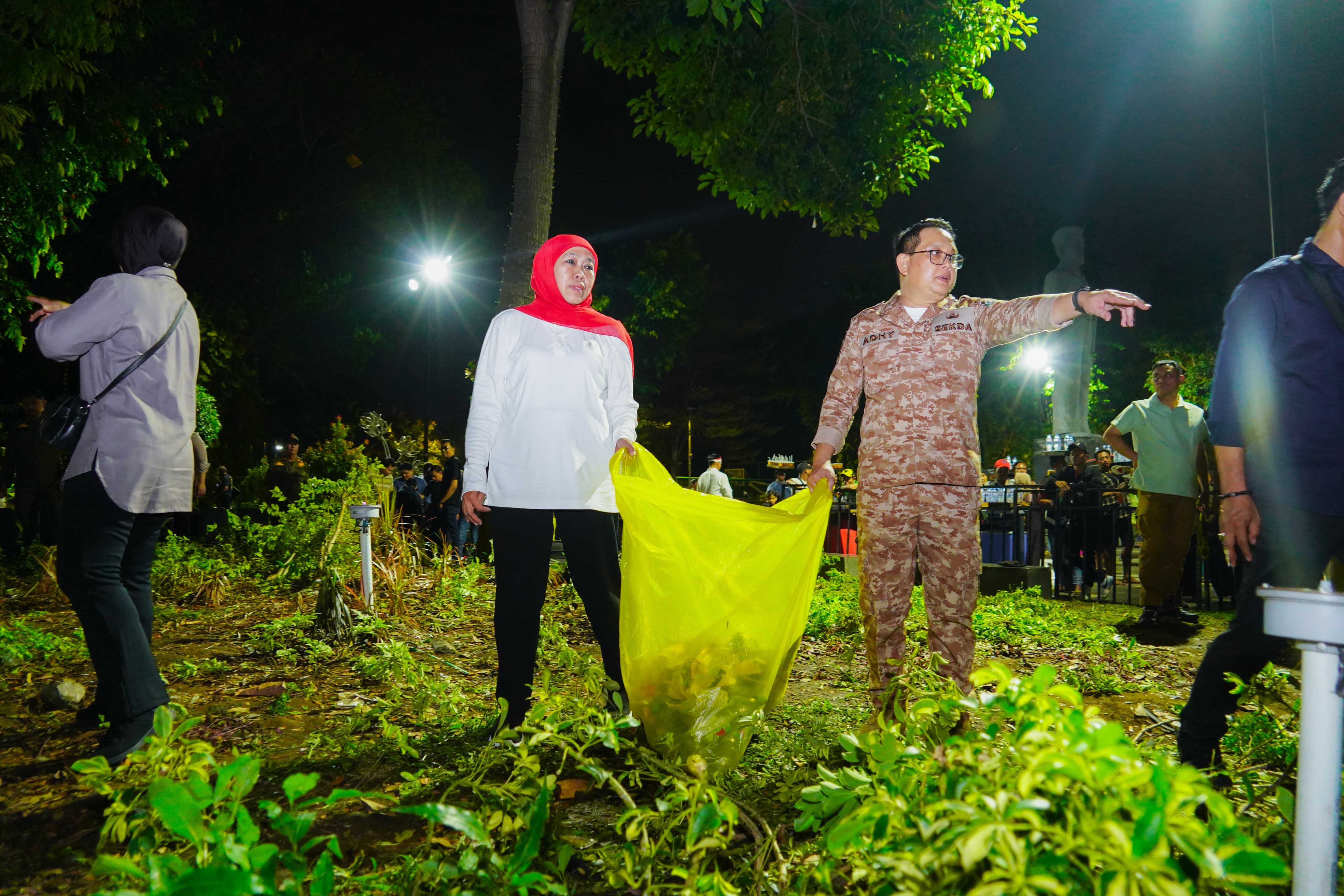 Taman Apsari Rusak Usai Pesta Rakyat, Pemprov Jatim Bergerak Cepat