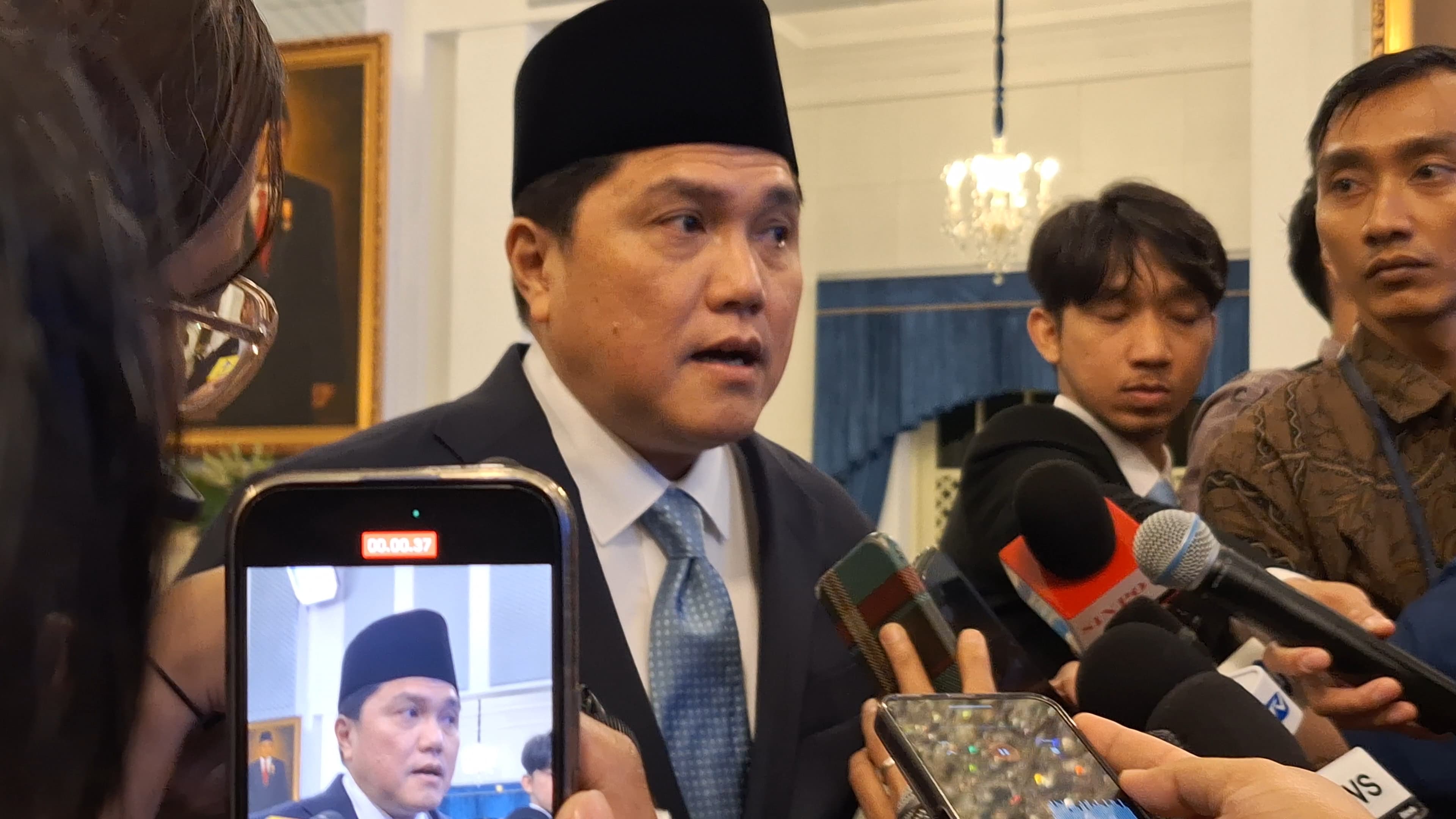 Kata Erick Thohir soal Rangkap Jabatan Menpora dan Ketum PSSI