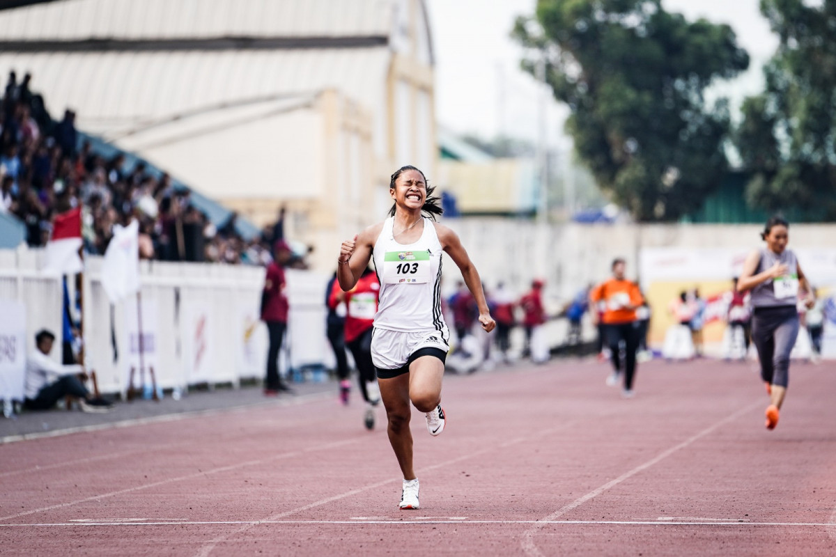 Calista dari IGN Slamet Riyadi Jakarta Pecah Rekor 100m di Energen Champion SAC Indonesia 2023