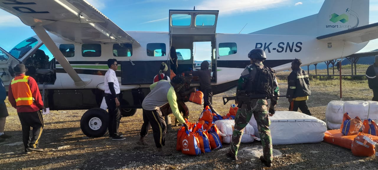 Penyaluran Bantuan Pangan ke Papua Tengah Berjalan Lancar