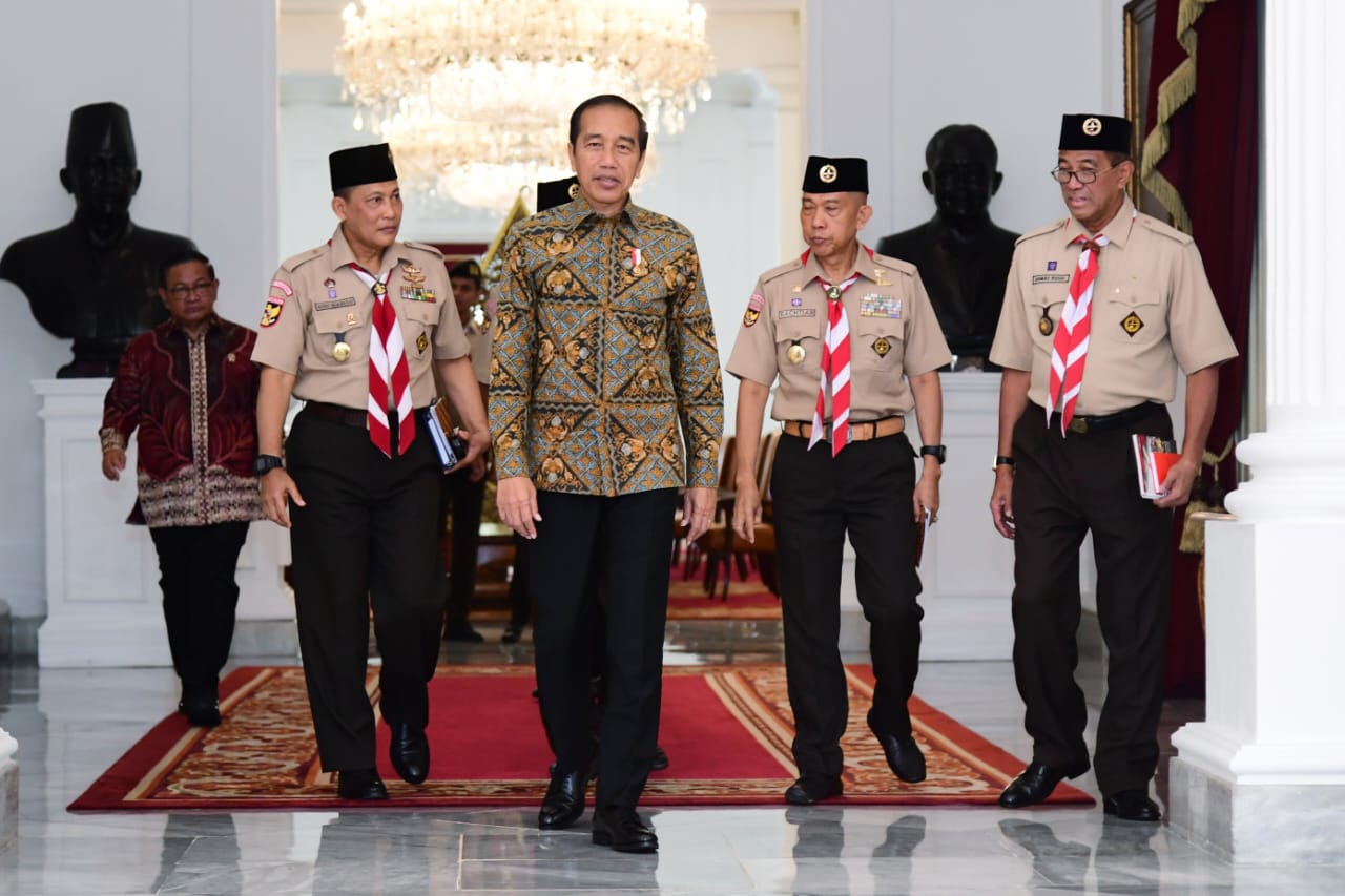 Pramuka Indonesia Minta Dukungan Jokowi Untuk Berangkat ke Jambore Dunia