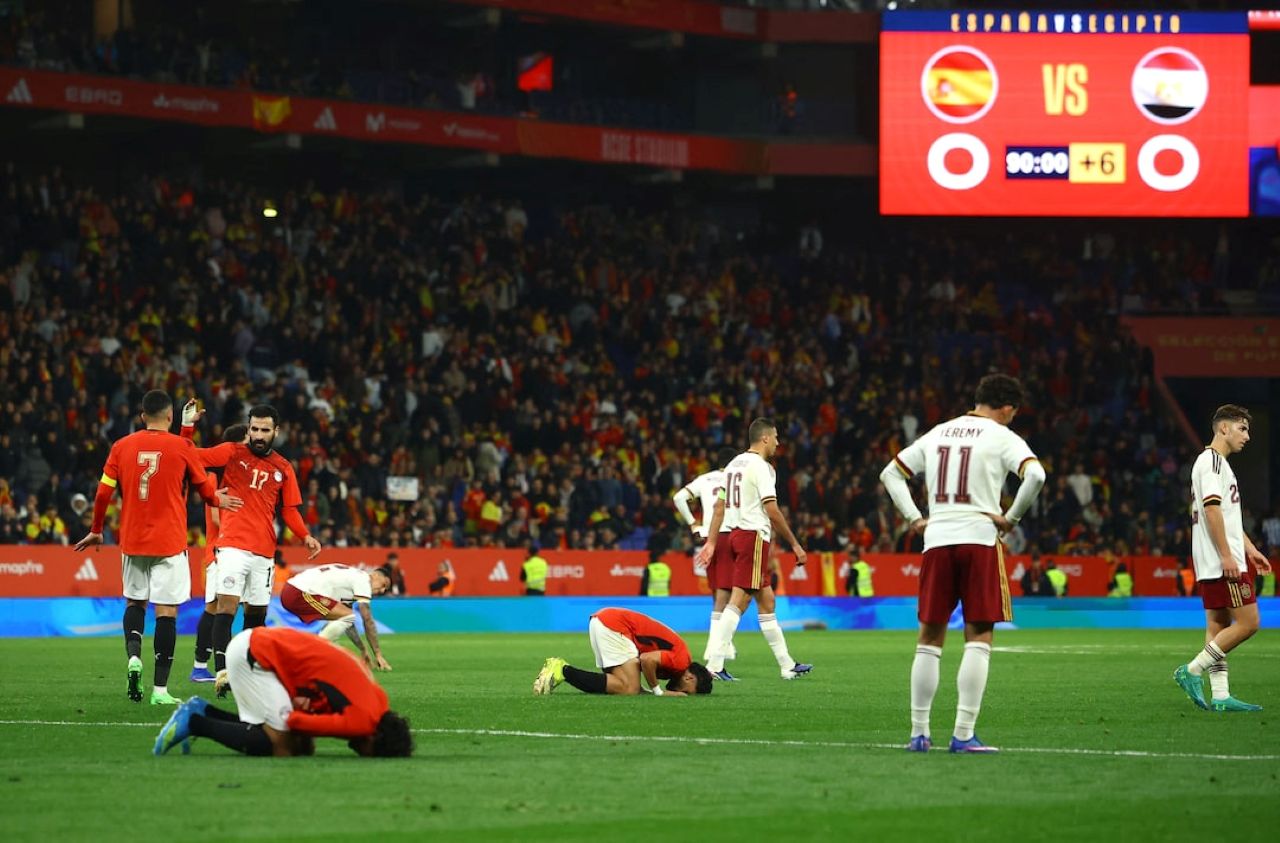 Spanyol vs Mesir 0-0, Alarm Lini Depan La Furia Roja Jelang Piala Dunia