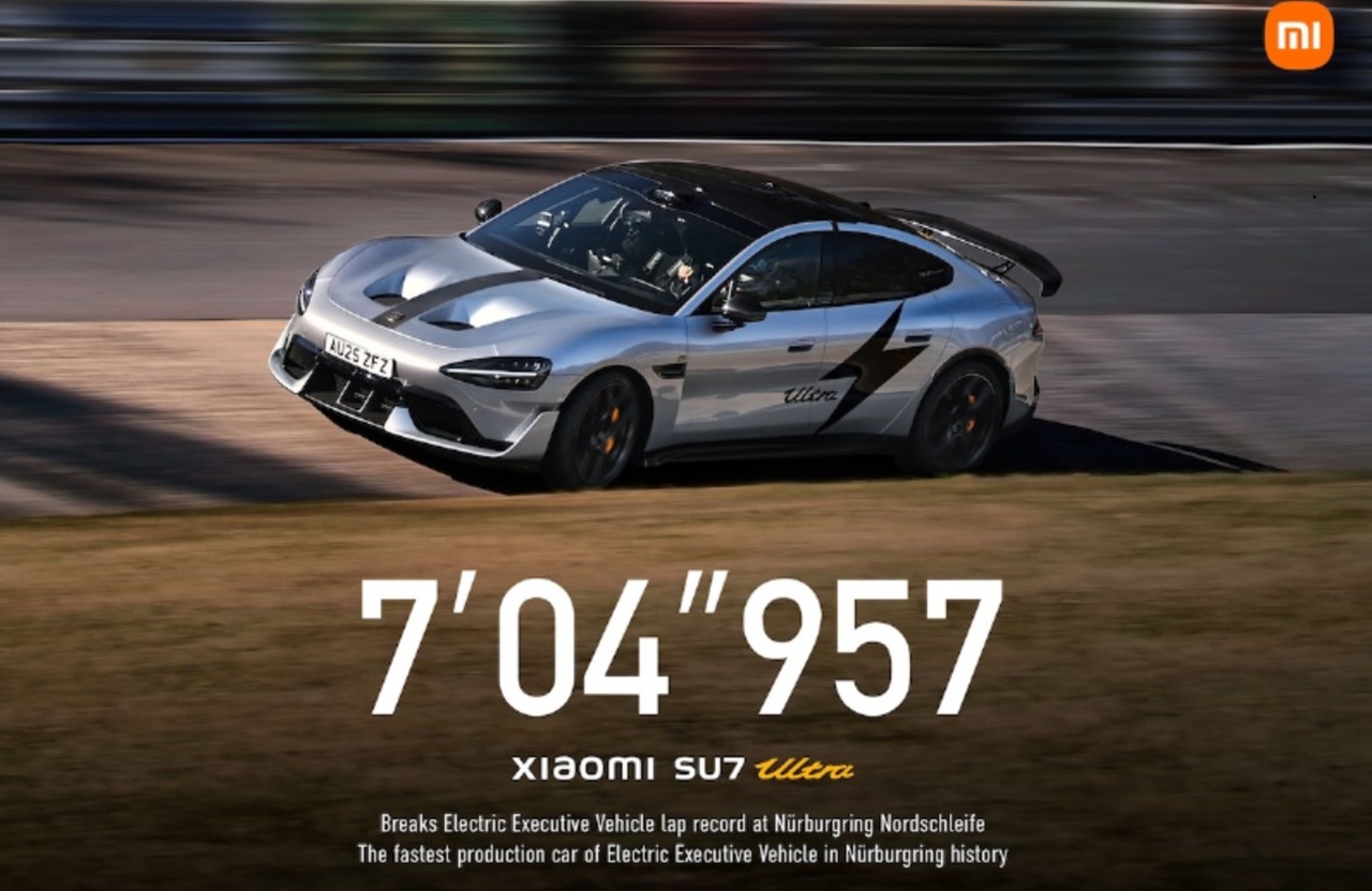 Xiaomi SU7 Ultra Cetak Rekor Jadi Mobil Listrik Mewah Tercepat di Nürburgring Nordschleife, Catat Waktu 7 Menit 4,957 Detik!