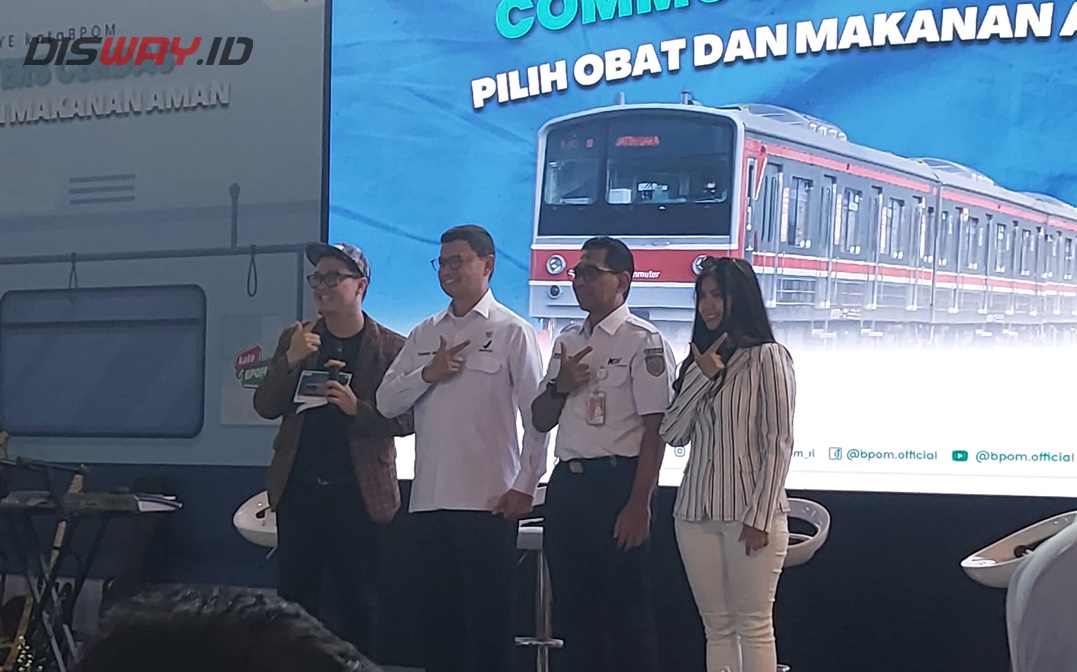 Moda Transportasi Ratusan Ribu Warga, KRL Jadi Media Edukasi Keamanan Obat dan Makanan