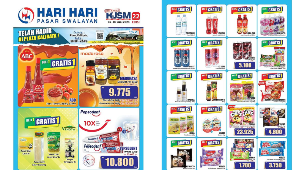 Katalog Promo JSM Hari Hari Pasar Swalayan 7-9 Juni 2024, Banyak Produk Buy 2 Get 1