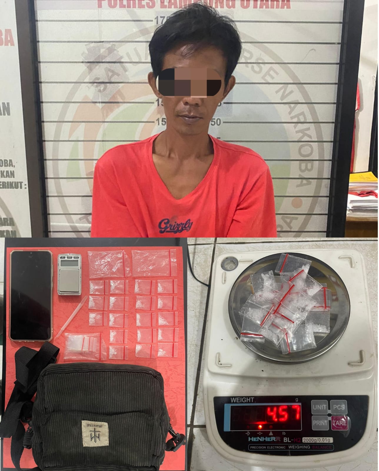 DPO Narkoba Kotabumi Diringkus Polres Lampung Utara Usai Setahun Buron