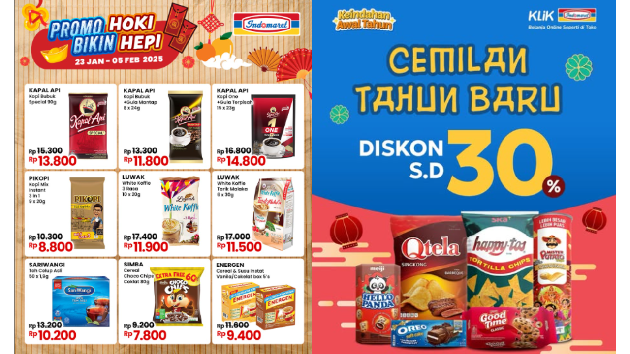Katalog Promo JSM Indomaret 24-26 Januari 2025 Spesial Imlek, Kopi Kapal Api Bubuk Cuma Rp11 Ribu! 