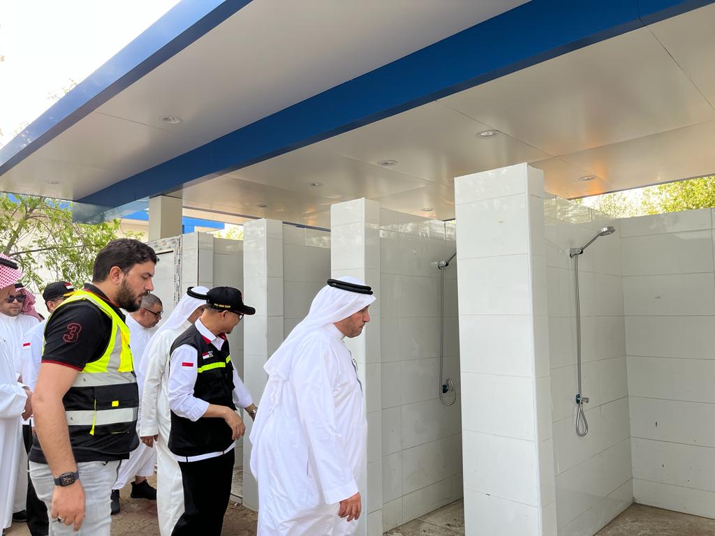 Tinjau Persiapan Ibadah Haji, PPIH Arab Saudi Beri Tambahan Fasilitas 10 Toilet di Setiap Maktab