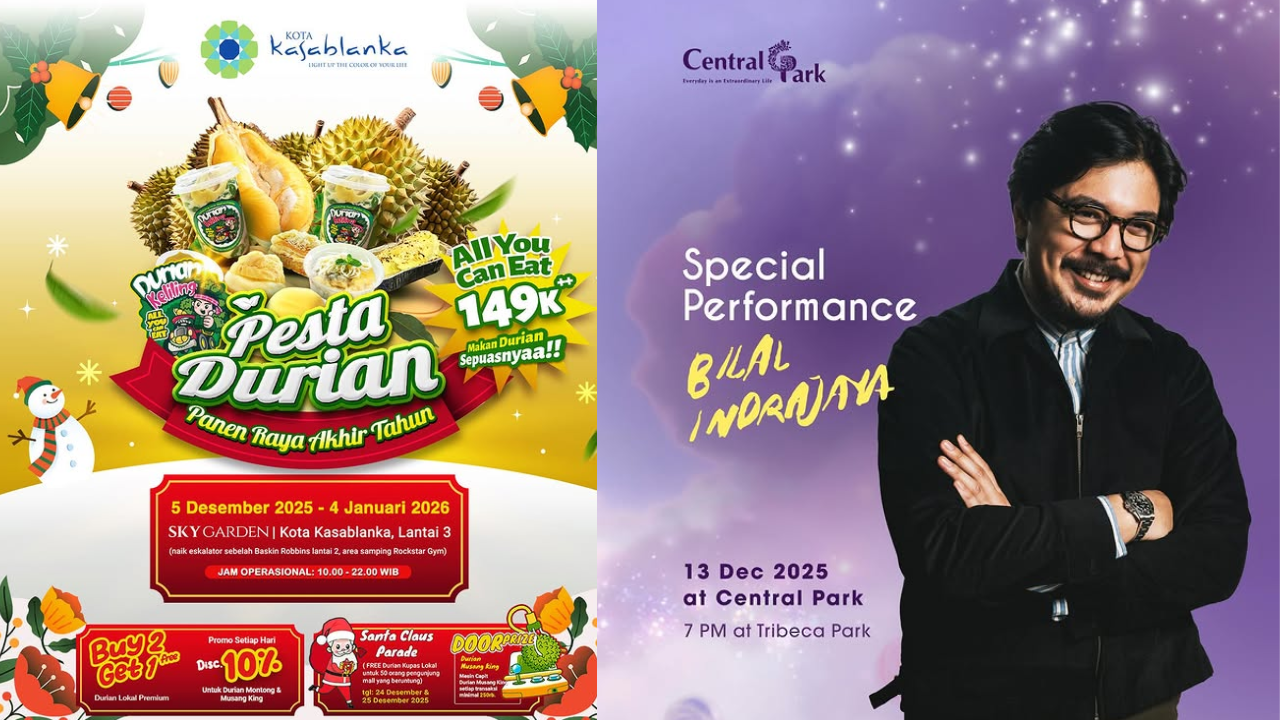 10 Event Jakarta Akhir Pekan 13-14 Desember 2025, Makan Durian Sepuasnya di Hari Libur