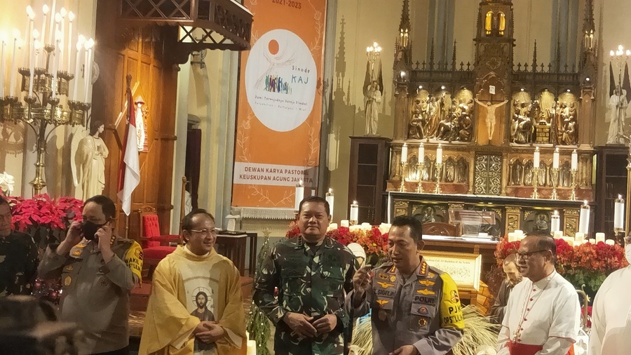 Datangi Katedral Jakarta, Panglima TNI Minta Umat Jaga Persatuan Jelang 2024