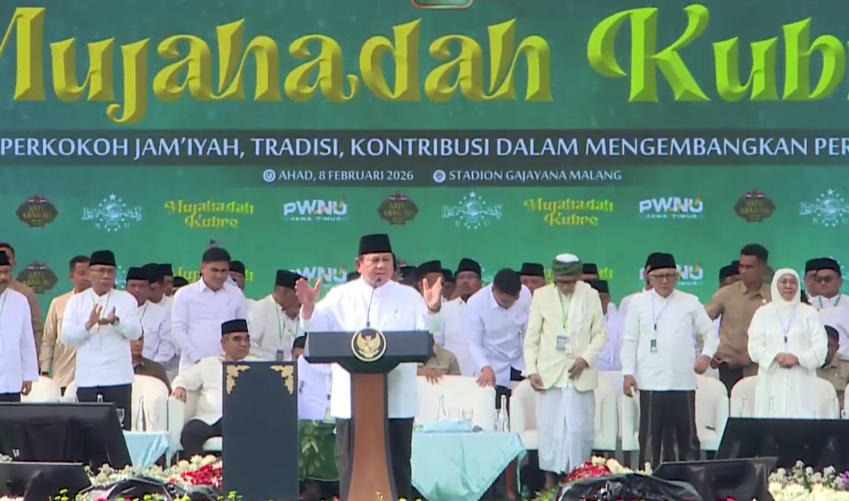 Janji Prabowo di Mujahadah Kubro 1 Abad Nahdlatul Ulama, Tak Mundur Lawan Korupsi dan Setia Pada Rakyat Indonesia