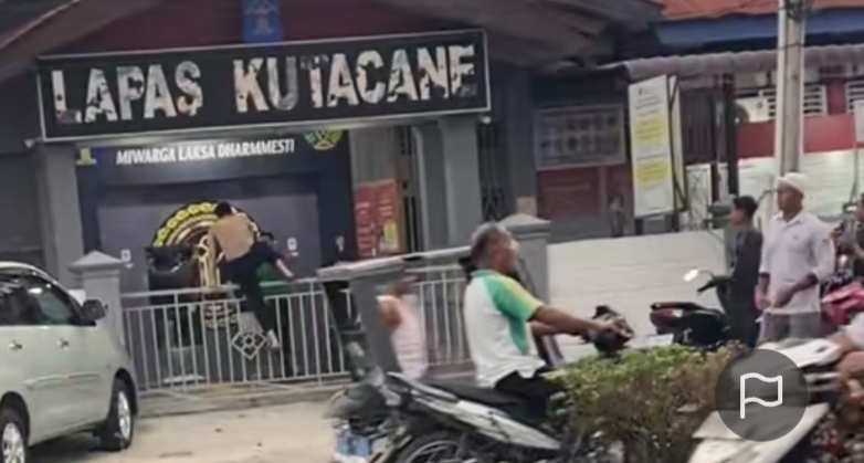 Video Detik-detik Narapidana Lapas Kutacane Kabur dari Penjara