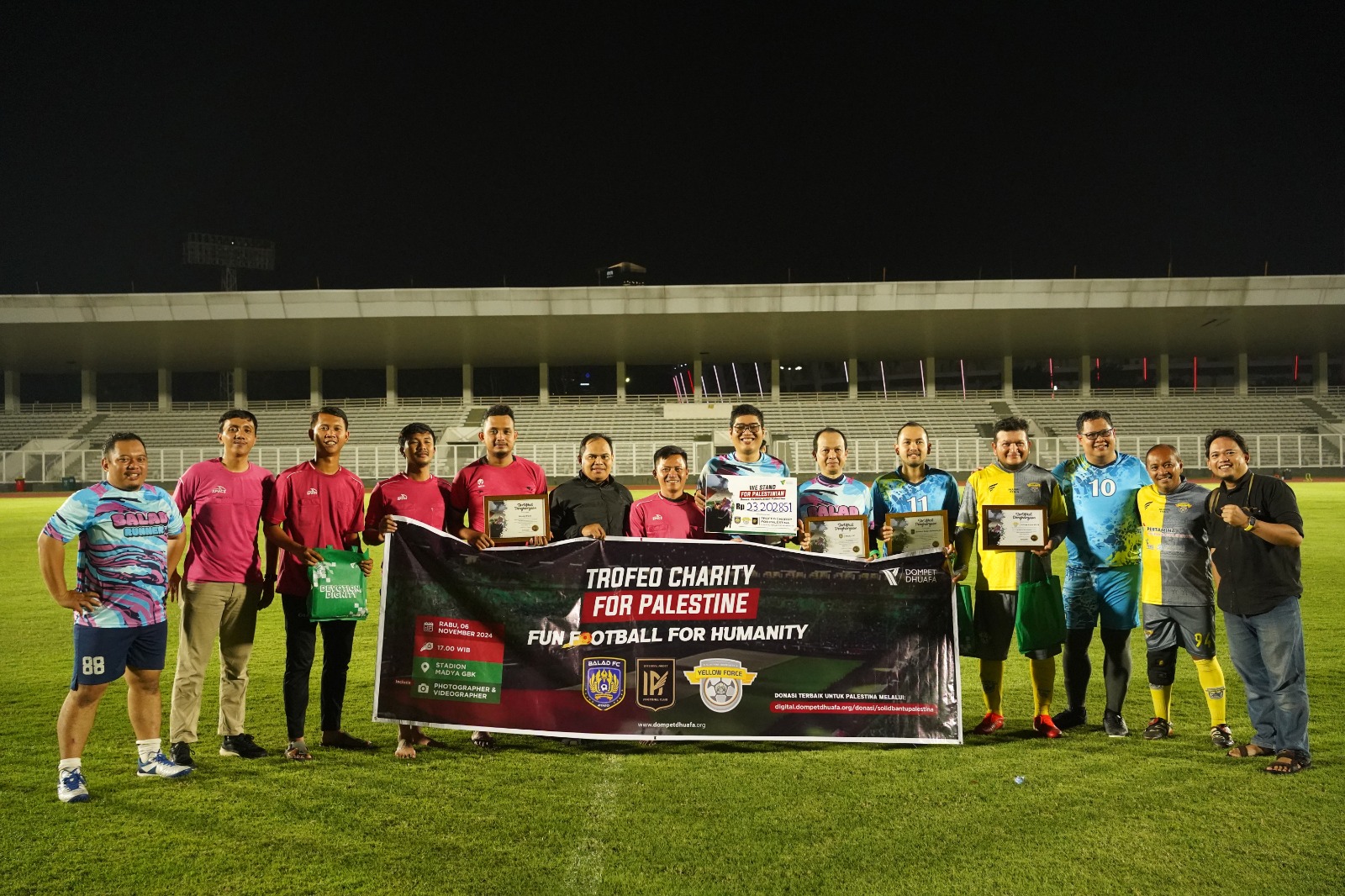 Demam Sepak Bola Nasional, Dompet Dhuafa Bersama Komunitas Gelar Charity Football Bagi Palestina