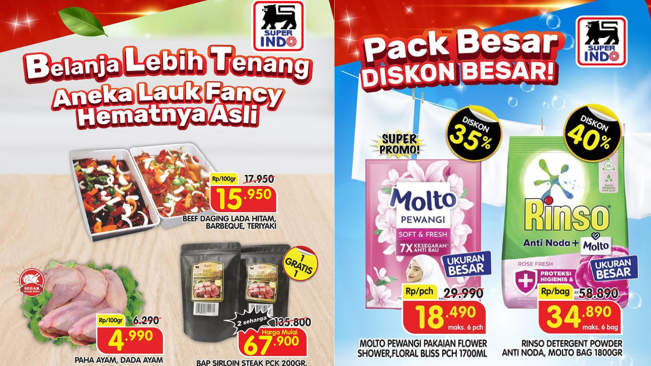 Promo Superindo Weekday Minggu Ini 12-14 Mei 2025, Spesial Libur Waisak 2025 Paha Ayam dan Dada Ayam Mulai Rp4 Ribuan