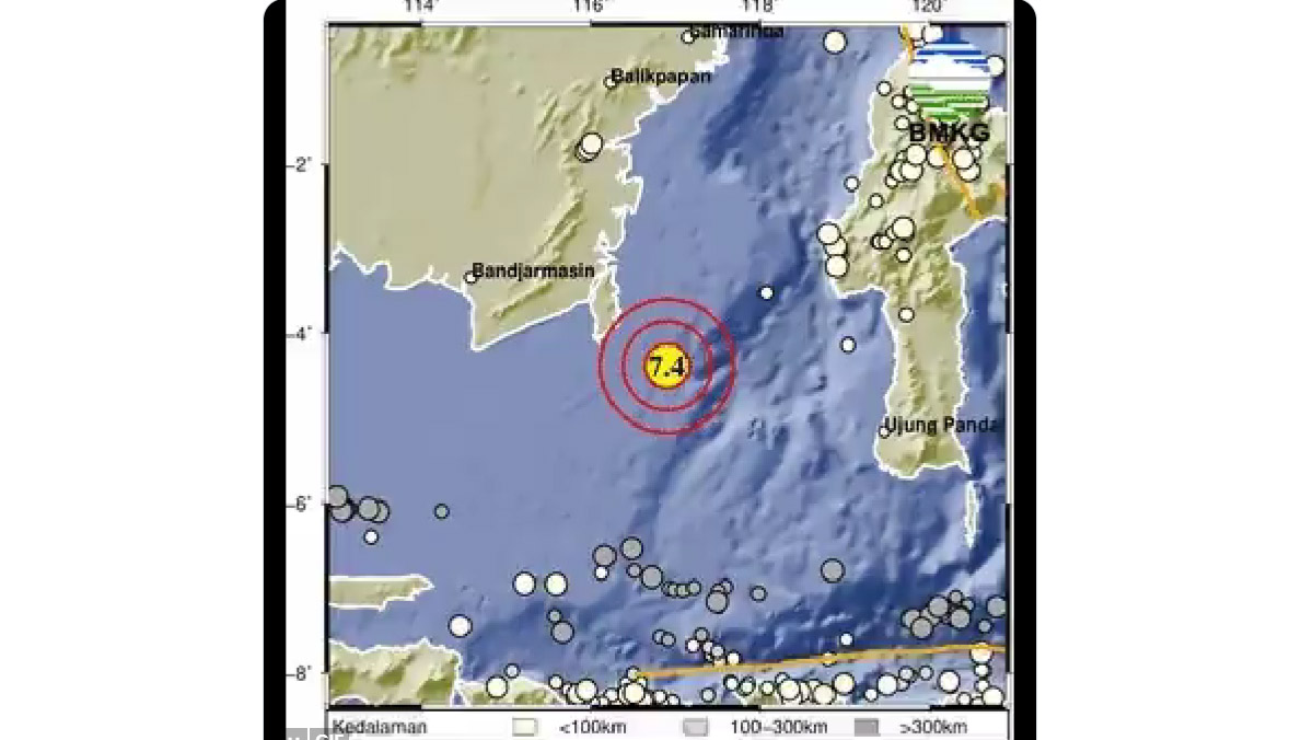 Rentetan Gempa Besar Guncang Indonesia Berkekuatan Hingga Mag 7.4 