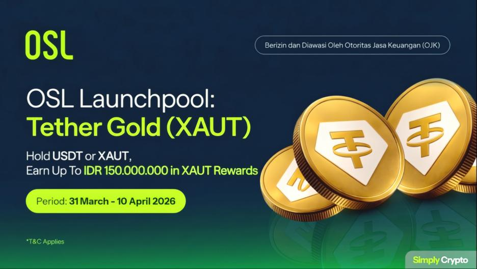 OSL Indonesia dan Tether Luncurkan  Launchpool Tether Gold (XAUT)