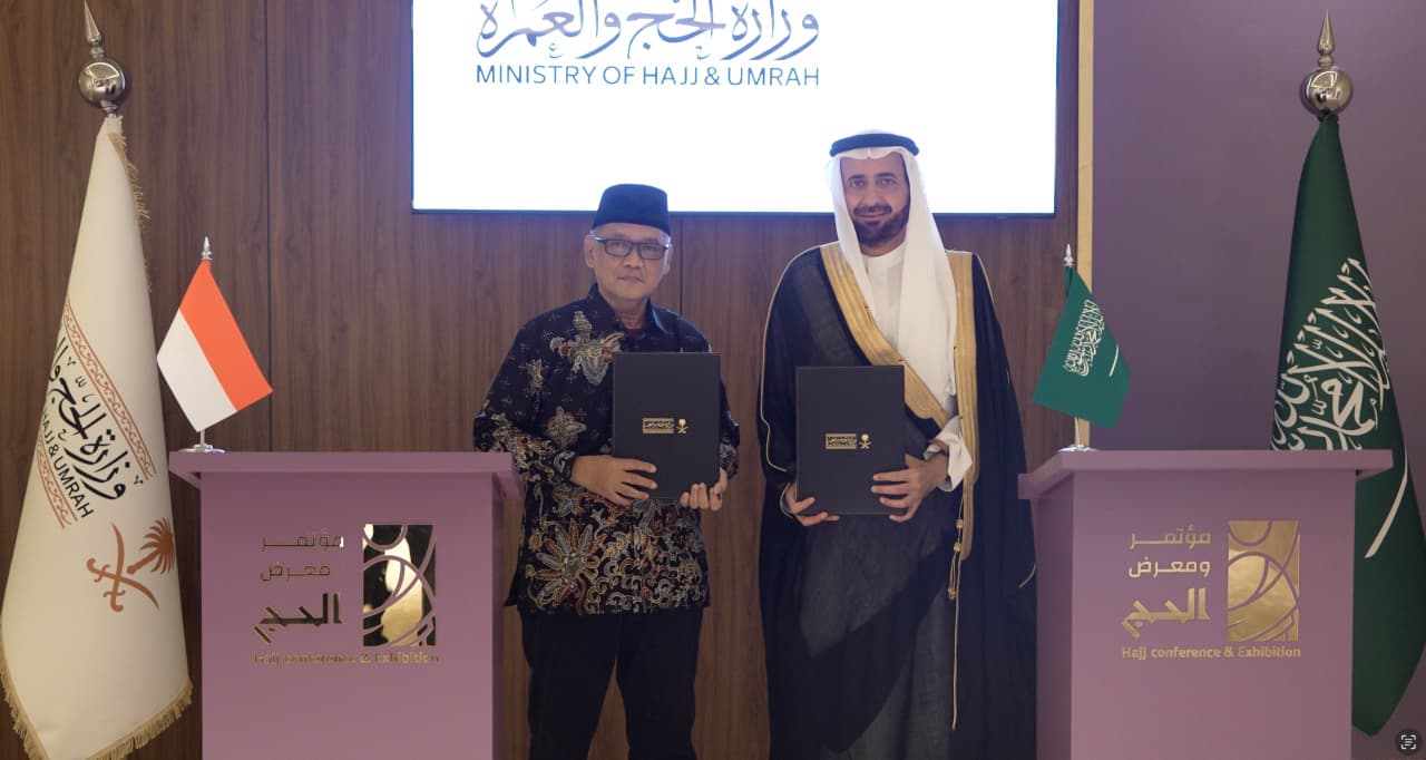 Kemenhaj RI dan Kemenhaj Arab Saudi Tandatangani MOU untuk Penyelenggaraan Haji 1447 H/2026 M