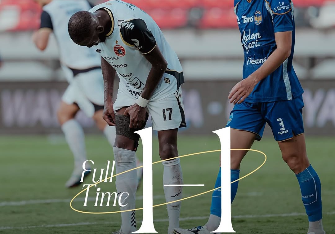 PSIM vs Persija 1-1, Macan Kemayoran Gagal Curi Kemenangan