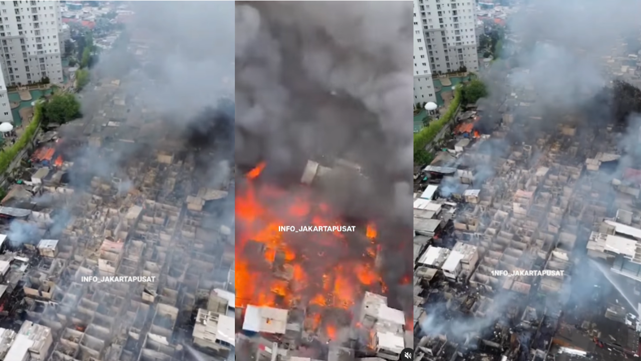 Kronologi Kebakaran Rumah di Kemayoran, Diduga Pemilik Tengah Tidur dan Langsung Dikepung Asap