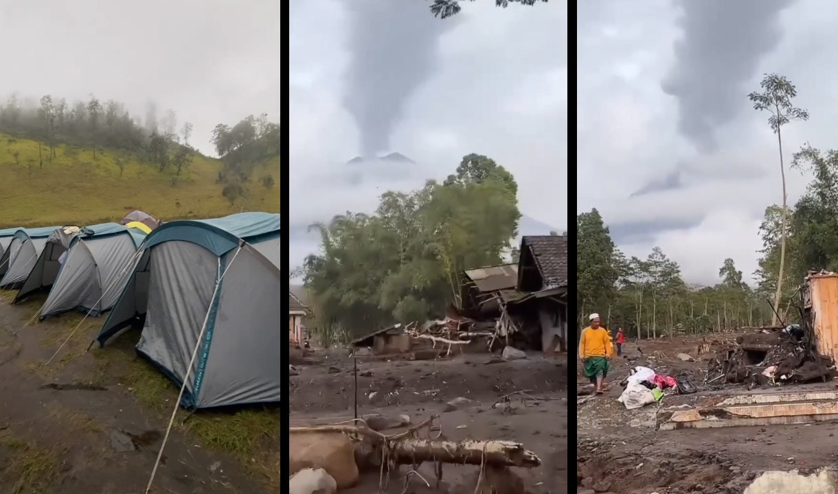 Ratusan Pendaki Terperangkap di Ranu Kumbolo saat Gunung Semeru Meletus