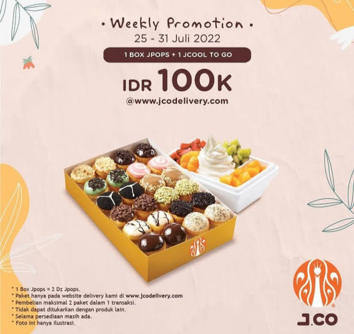 Promo J.CO Mingguan 25-31 Juli 2022, Nikmati Harga Spesial JPops & JCool, Jajan Tetap Cuan di Akhir Bulan