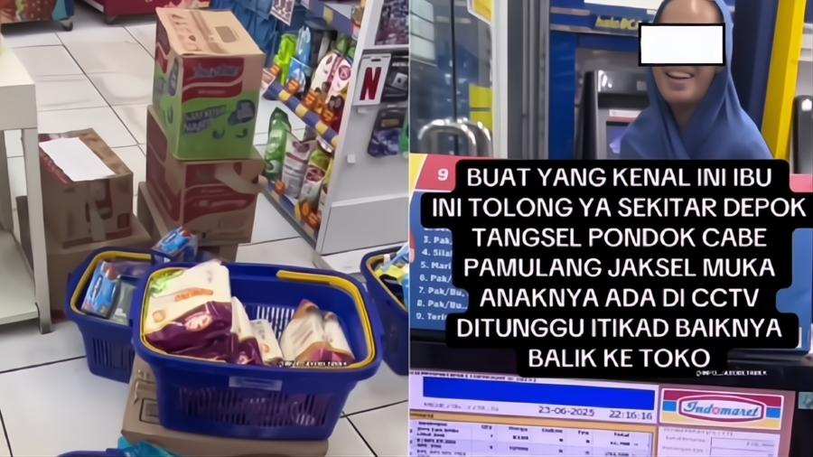 Viral Ibu-ibu Enggan Bayar Belanjaan Sembako Rp25 Juta di Pamulang, Berdalih Tak Bisa Transfer