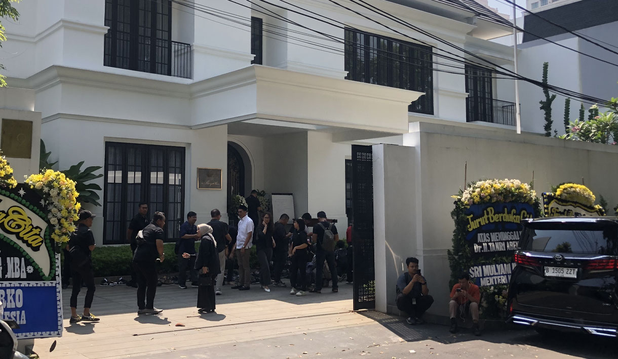 Suasana Terkini Rumah Mantan Menteri BUMN Tanri Abeng yang Meninggal Hari Ini