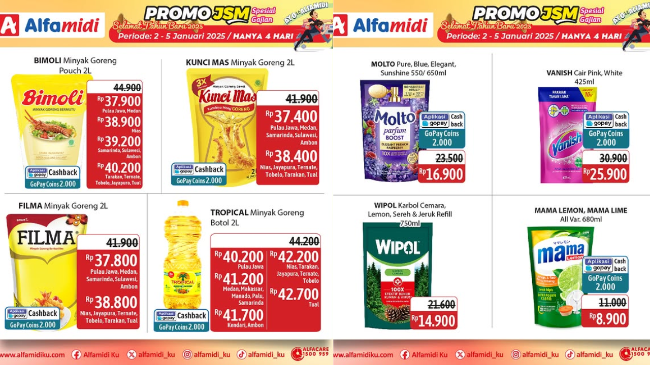 Promo JSM Alfamidi Terbaru 3-5 Januari 2025, Mama Lemon Cuma Rp8 Ribuan