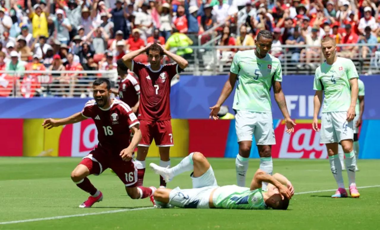 Qatar vs Swiss 1-1, Boualem Khouki Cetak Sejarah di Menit 90+4