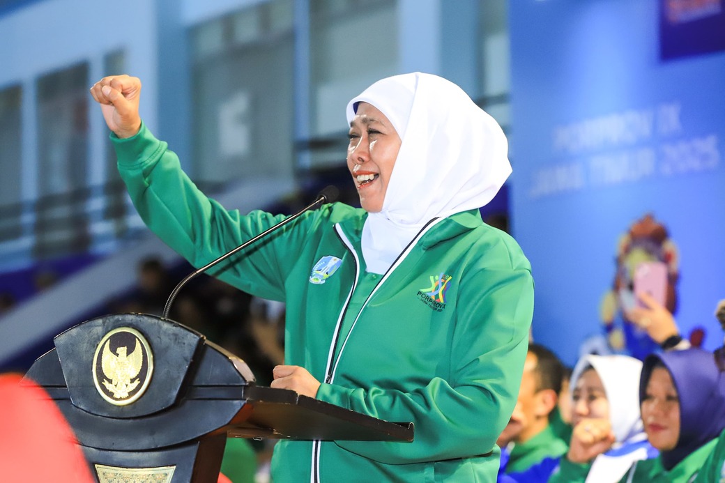 Porprov IX Jatim 2025, Gubernur Khofifah Ajak Atlet Tunjukkan Performa Terbaik, Semangat Juang Tinggi dan Sportivitas