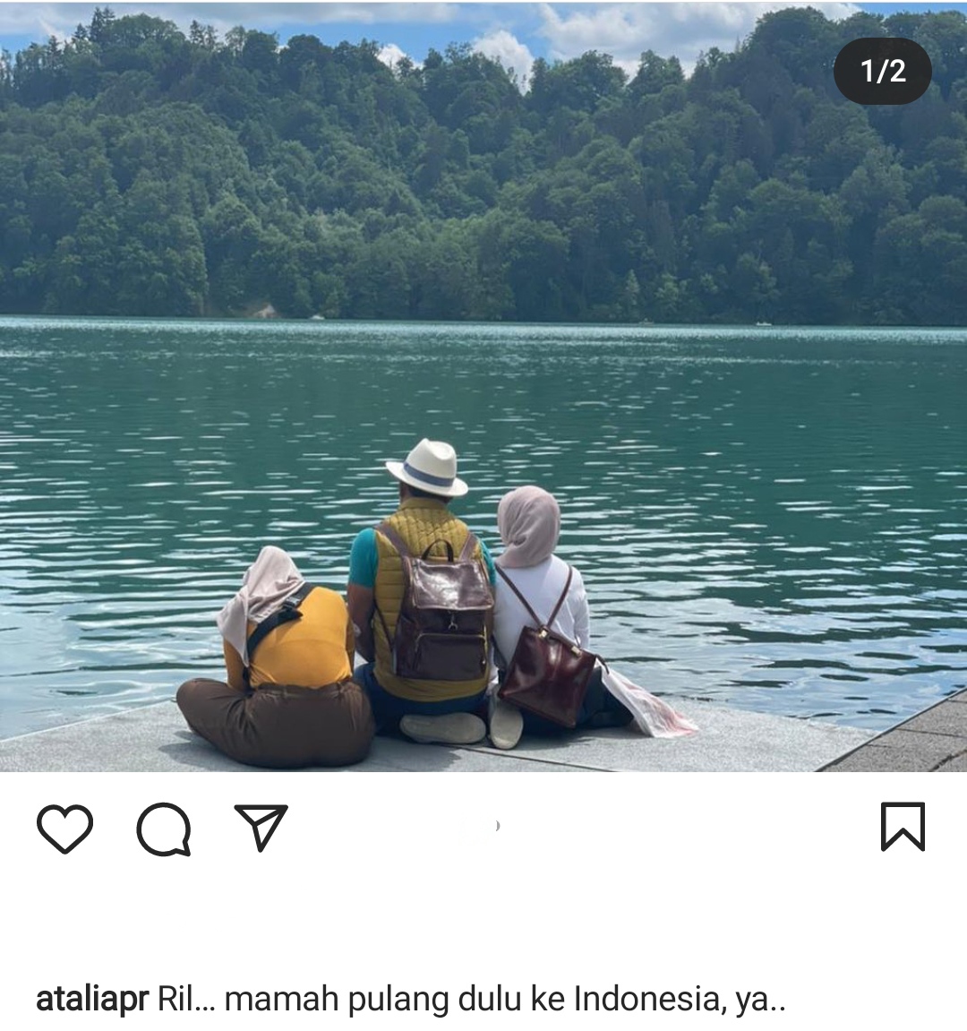 Pesan Menyentuh Atalia Ridwan Kamil Untuk Sang Putra: Ril, Mamah Pulang Dulu ke Indonesia, Ya..