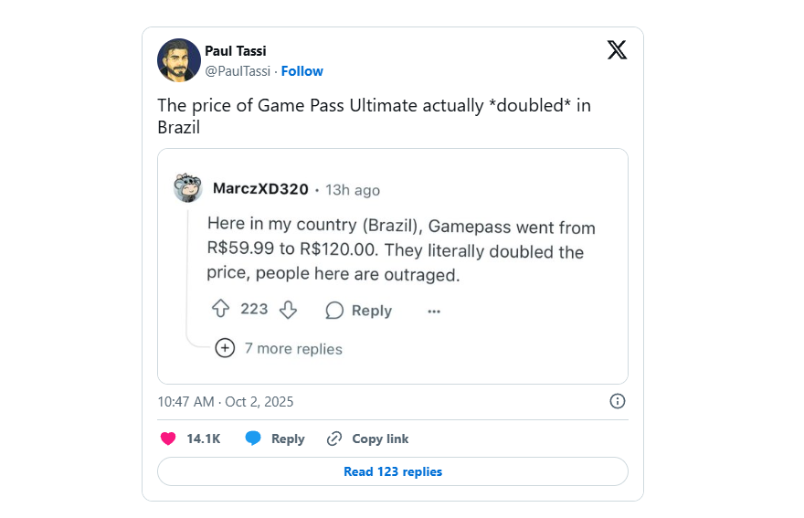 Harga Xbox Game Pass Ultimate Naik Drastis, Gamer Protes!