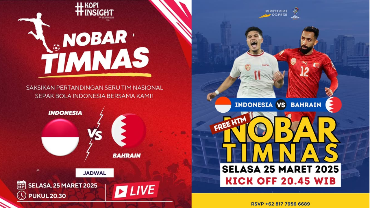 6 Lokasi Nobar Timnas Indonesia vs Bahrain Hari Ini di Bekasi dan Sekitarnya, Warga Buruan Merapat!