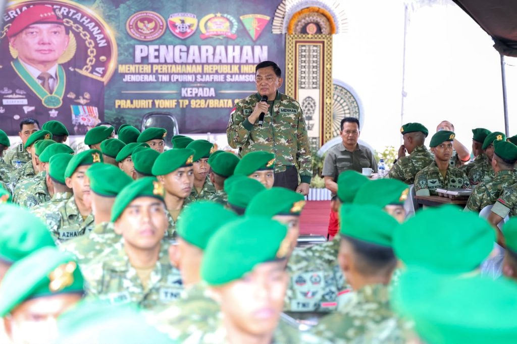 Menhan Sjafrie Larang Prajurit TNI Terlibat Judol, Ancam Sanksi Tegas